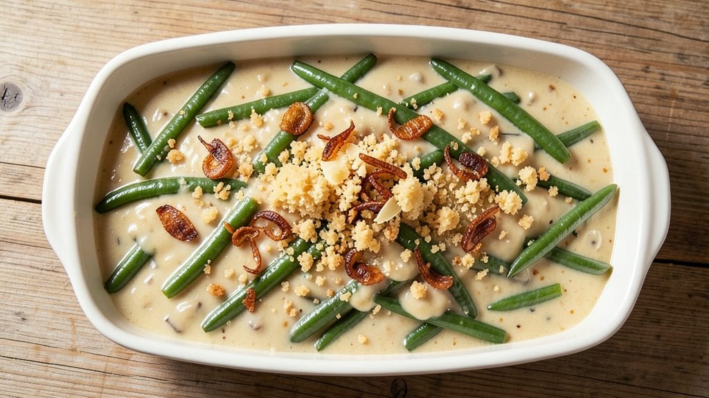 Campbell's Cream of Mushroom Soup Green Bean Casserole Recipe: Crispy Top, Creamy Layers That Rival Grandma’s