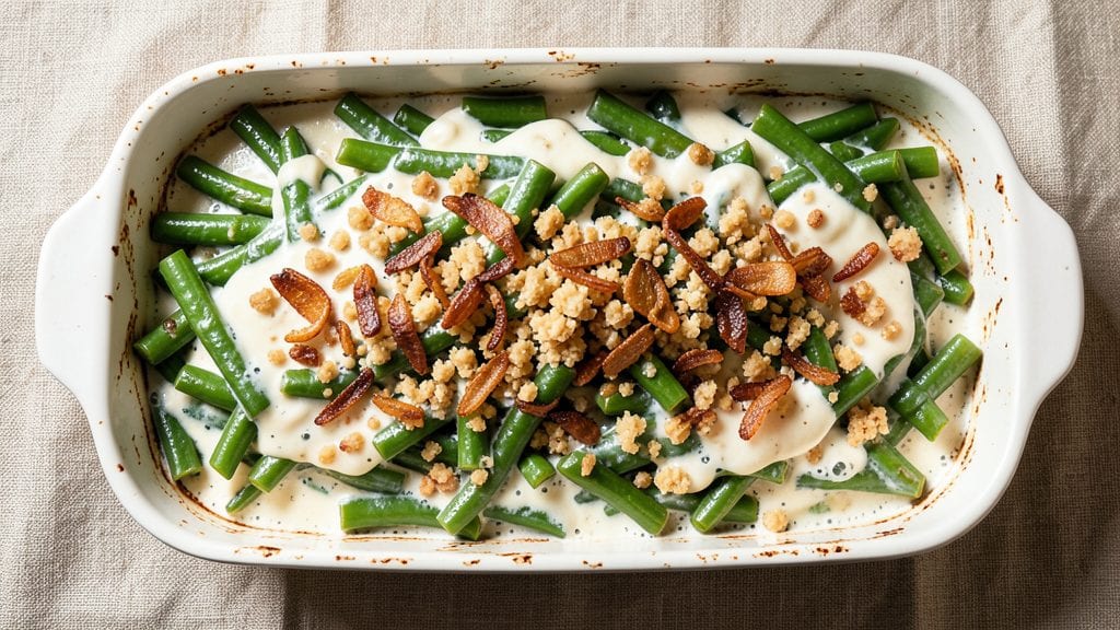Green Bean Casserole Recipe: No-Soup Crispy Top Magic